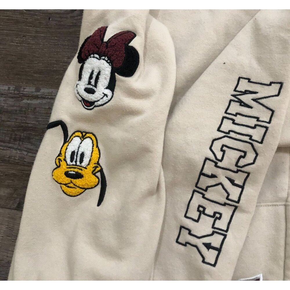 Disney Mickey Mouse Womens 2XL Embroidered Full Zip Sweatshirt Hoodie - Picture 4 of 7